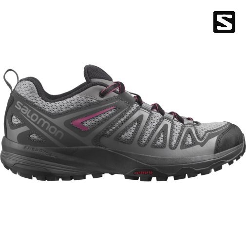 Salomon X Crest Women's Hiking Shoes Dark Grey | CA 65N43